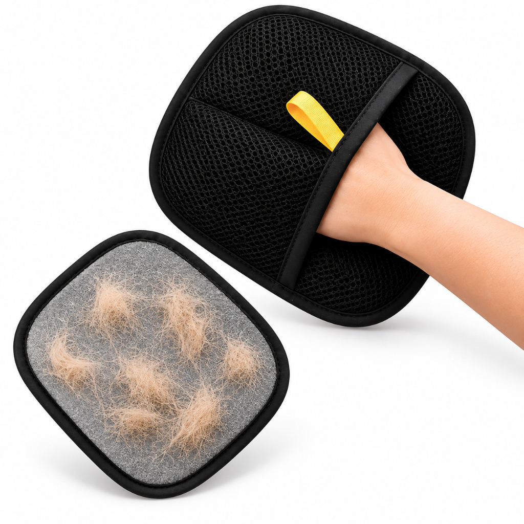 Removedor de Pelos Pet Luva Dupla Face para Sofá Roupas Cama e Estofados