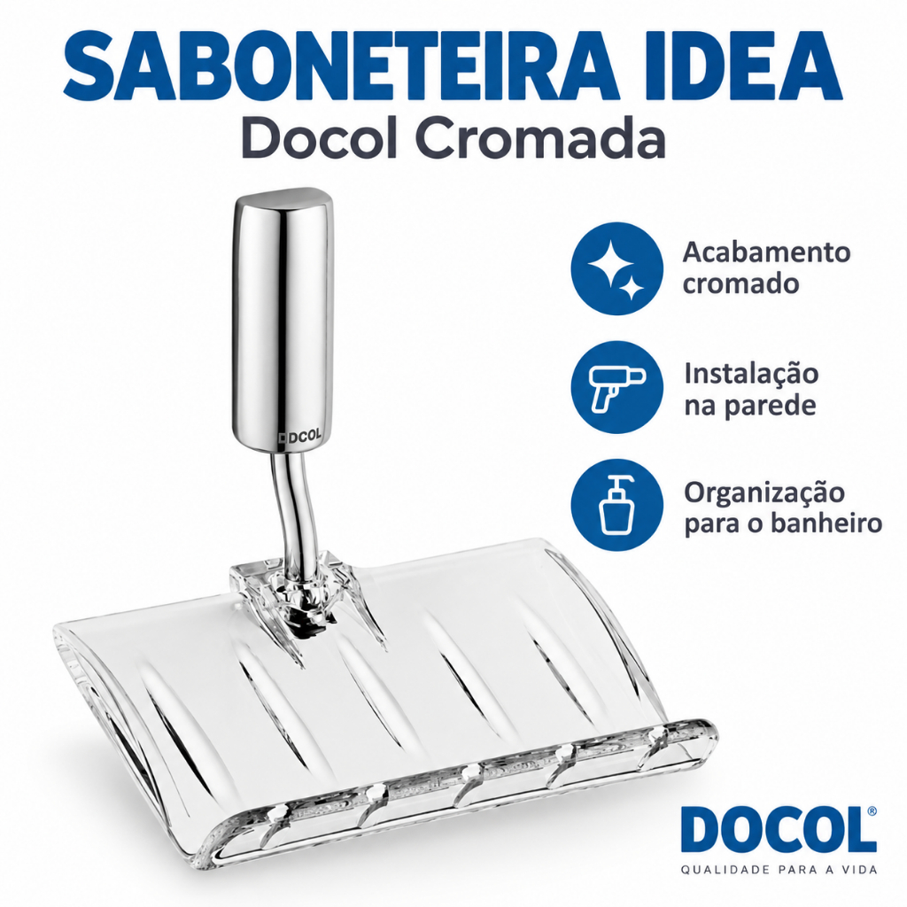 Saboneteira Idea Acessórios Docol Cromada