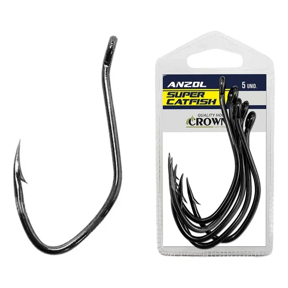 ANZOL SUPER CAT FISH BLACK CROWN PIRARARA PIRAIBA TAMBA PEIXES DE COURO SUPER RESISTENTE