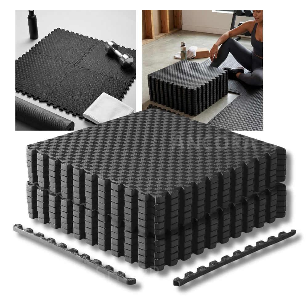 Tapete para Academia de Crossfit Yoga Boxe Artes Marciais Tatame de Pilates EVA 50cm x 50cm x 1cm