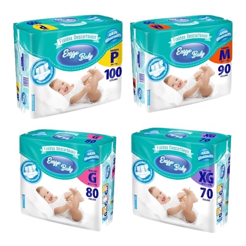 Fralda Descartável Infantil Enzzo Baby Direto da Fábrica