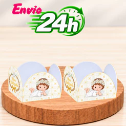 FORMINHA DE DOCES OU BRIGADEIRO BATIZADO MENINA/DOCINHO SEM PERSONALIZAÇÃO