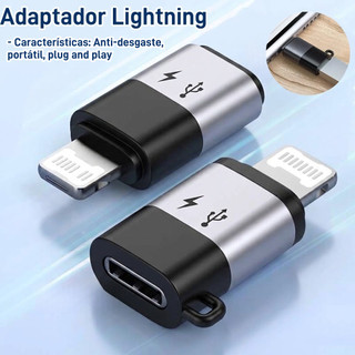 Adaptador Tipo-C para Conector Lightning – Compatível com iPhone, Fone e Microfone de Lapela