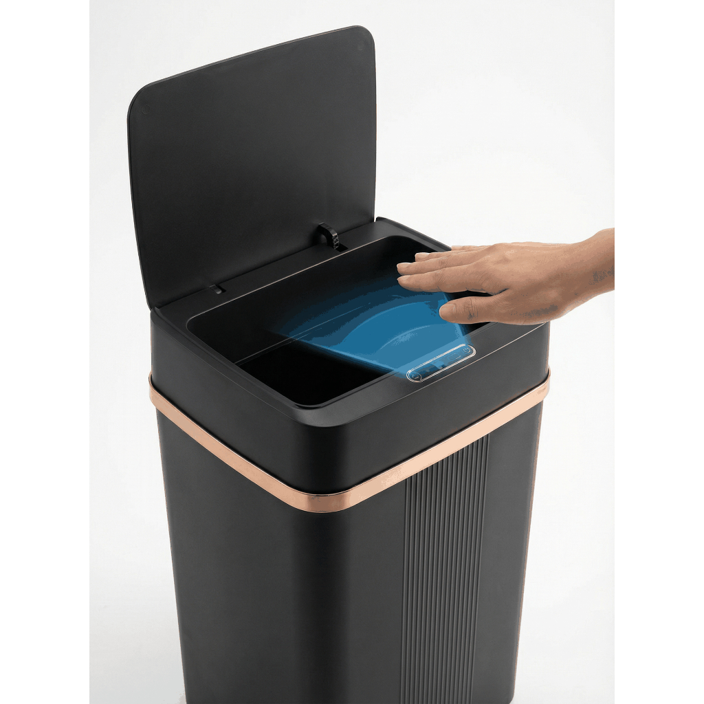 Lixeira Automática 18L Sensor Inteligente Preta a Pilhas — imagem 2 de 2