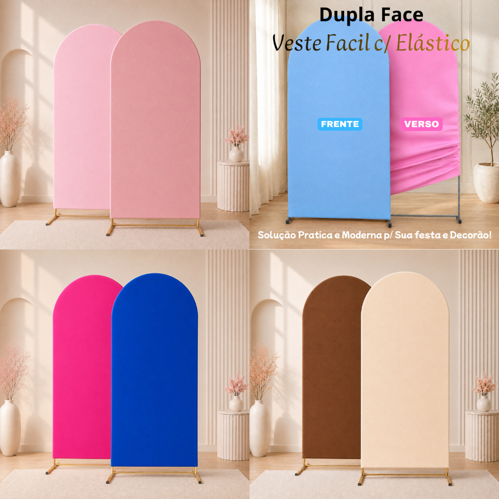 Capa p/ Painel Romano Dupla Face 2,00 metros altura x 1,00 metro de largura / Malha Gel Decorativa