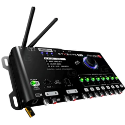 Processador Audio Stx2496 Bt Multiplayer Radio Fm Rca X Fio Preto