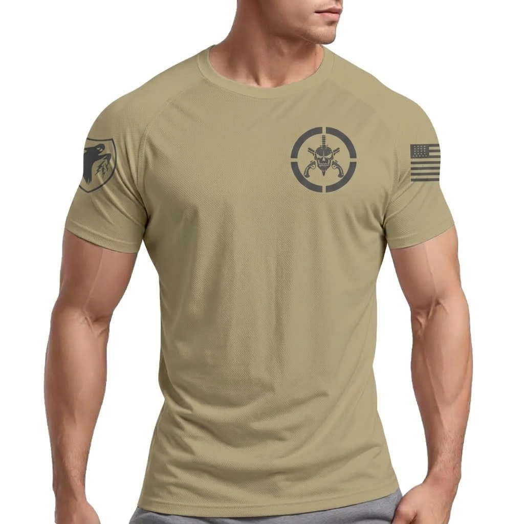 Camiseta Dry Fit Original Muscle Fit Militar Masculina Bope Fantasma