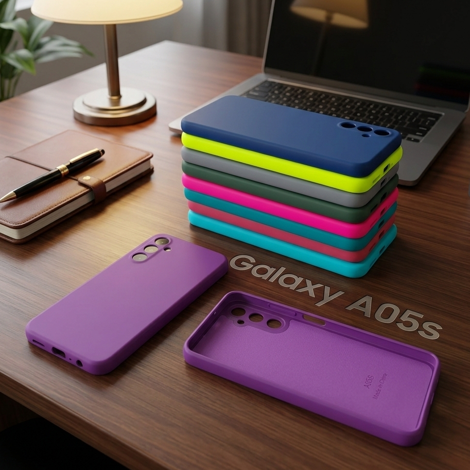 Capa para Galaxy A05S Samsung OU Capinha+ Pelicula de Ceramica Transparente Flexivel