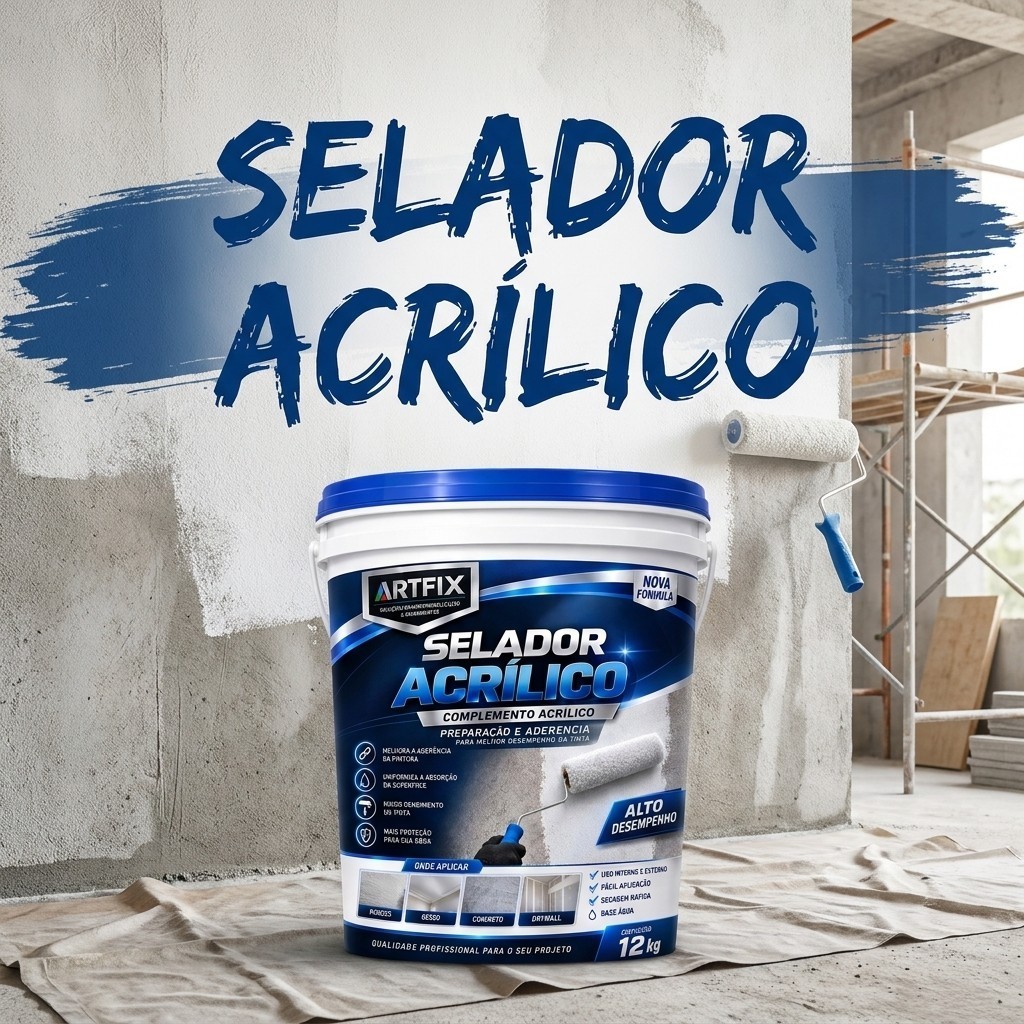TOP VENDAS Selador Acrílico 12KG e 18KG Para Reboco Parede Concreto e Bloco - Destaque de Vendas