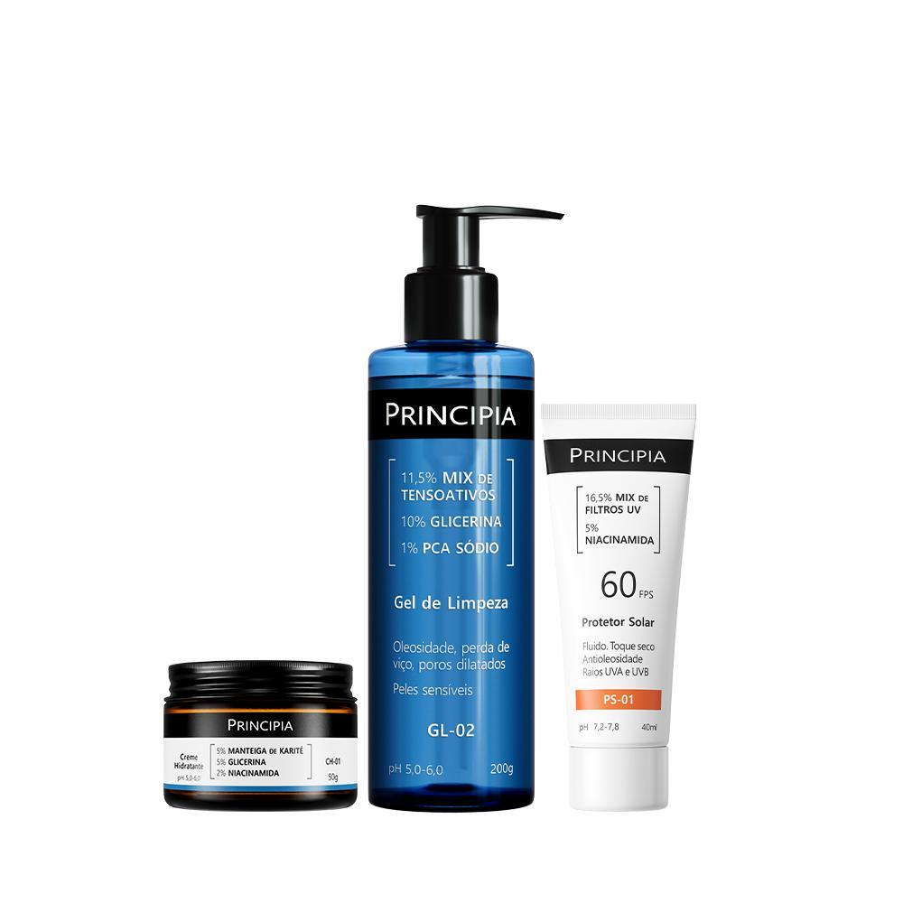 Principia Kit Peles sensíveis (travel-size version) GL-02 200g + CH-01 + PS-01 FPS 60