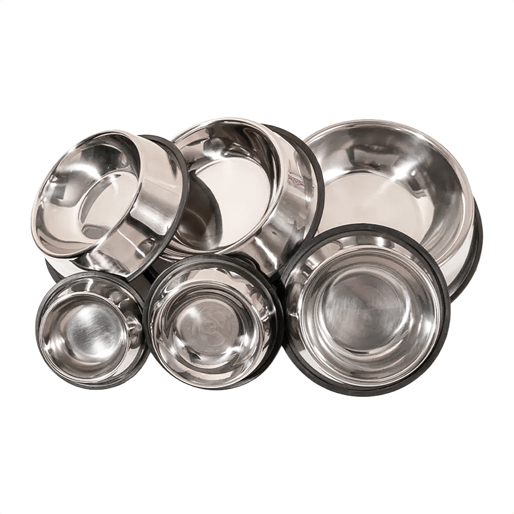 Comedouro Bebedouro Inox Antiderrapante Cães Gatos