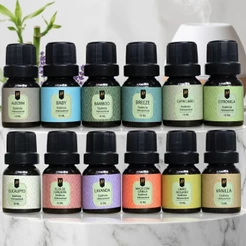 Kit 12 Essências Aromáticas 10ml Para Difusor Umidificador Aromatizador Aromaterapia – Nattuaromas