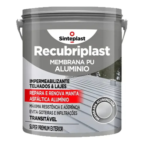 Recubriplast Membrana PU Alumínio 3,6kg - Sinteplast