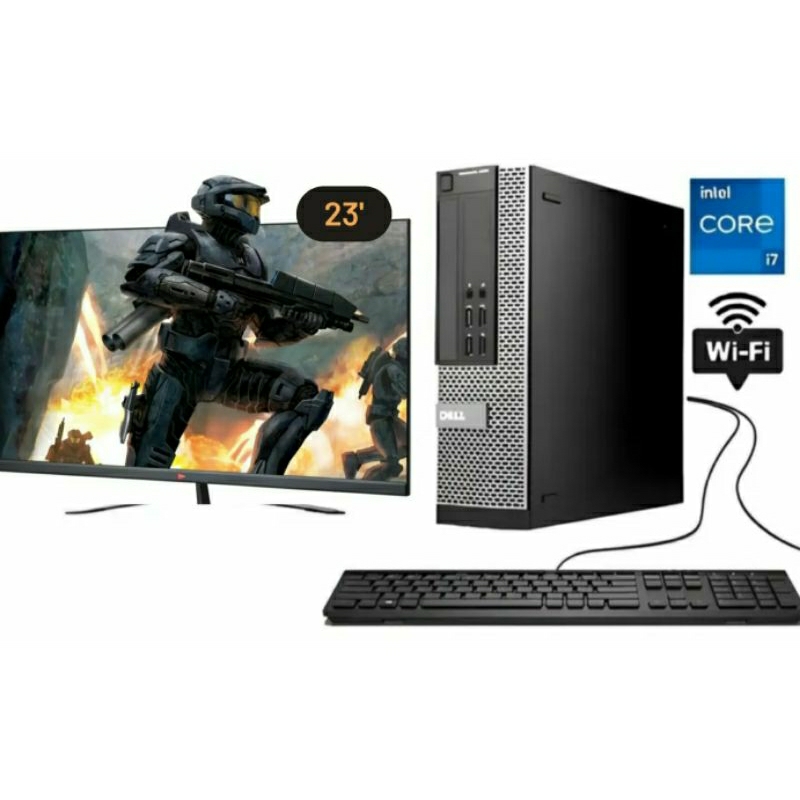 Computador core-i7 dell wi-fi +monitor 23' ssd 240/480+ 08/16gb RAM  -kit multimidia**ENVIO IMEDIATO*****
