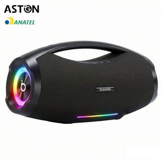 Caixa de Som Sem Fio Basike Ba-MD337A 160W Bluetooth 5.4 RGB Bateria 10000mAh TWS IPX6