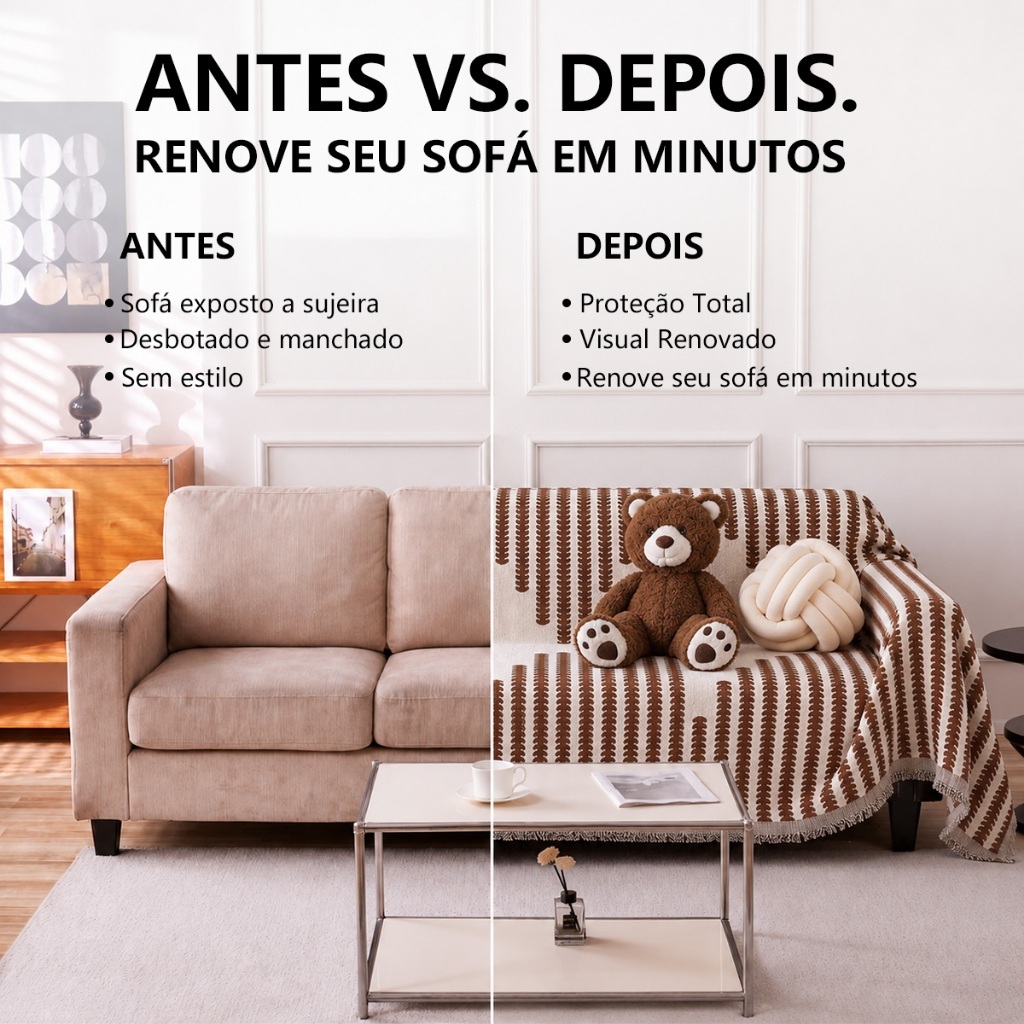 Capa de Sofá Antiderrapante Anti-arranhões de Gato Cobertor Protetor Universal para Pets — imagem 2 de 2