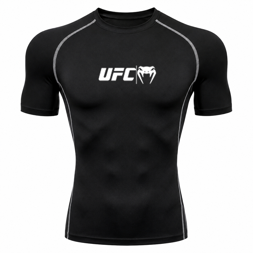 Camiseta Compressão Masculina Costura Inversa Treino Dry UFC Snake Moda Venon Gym Academia Estilo Unico Exclusivo