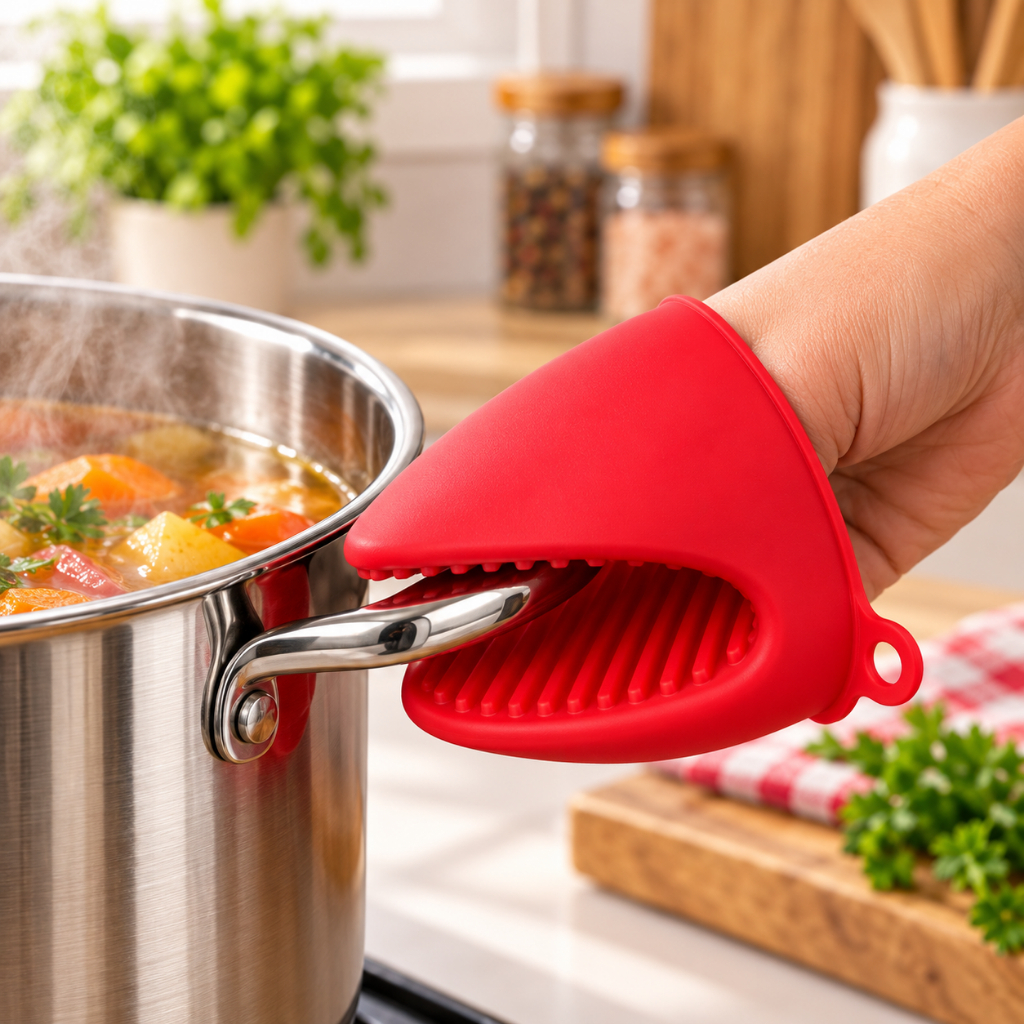 Kit Cozinha Utensílios Amassador De Verduras Concha Feijão Caldos Pegadores de Silicone Duhome · foto 2