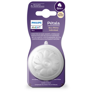 BICO PÉTALA 3.0 - nº T6 - 6 MESES+, LÍQUIDOS GROSSOS -  PHILIPS AVENT (SCY966/02)