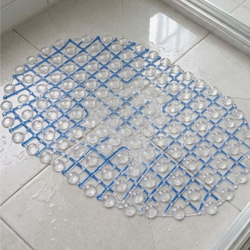 Tapete para box antiderrapante oval - Tapete para banho Pvc - Tapete Seguro para banho