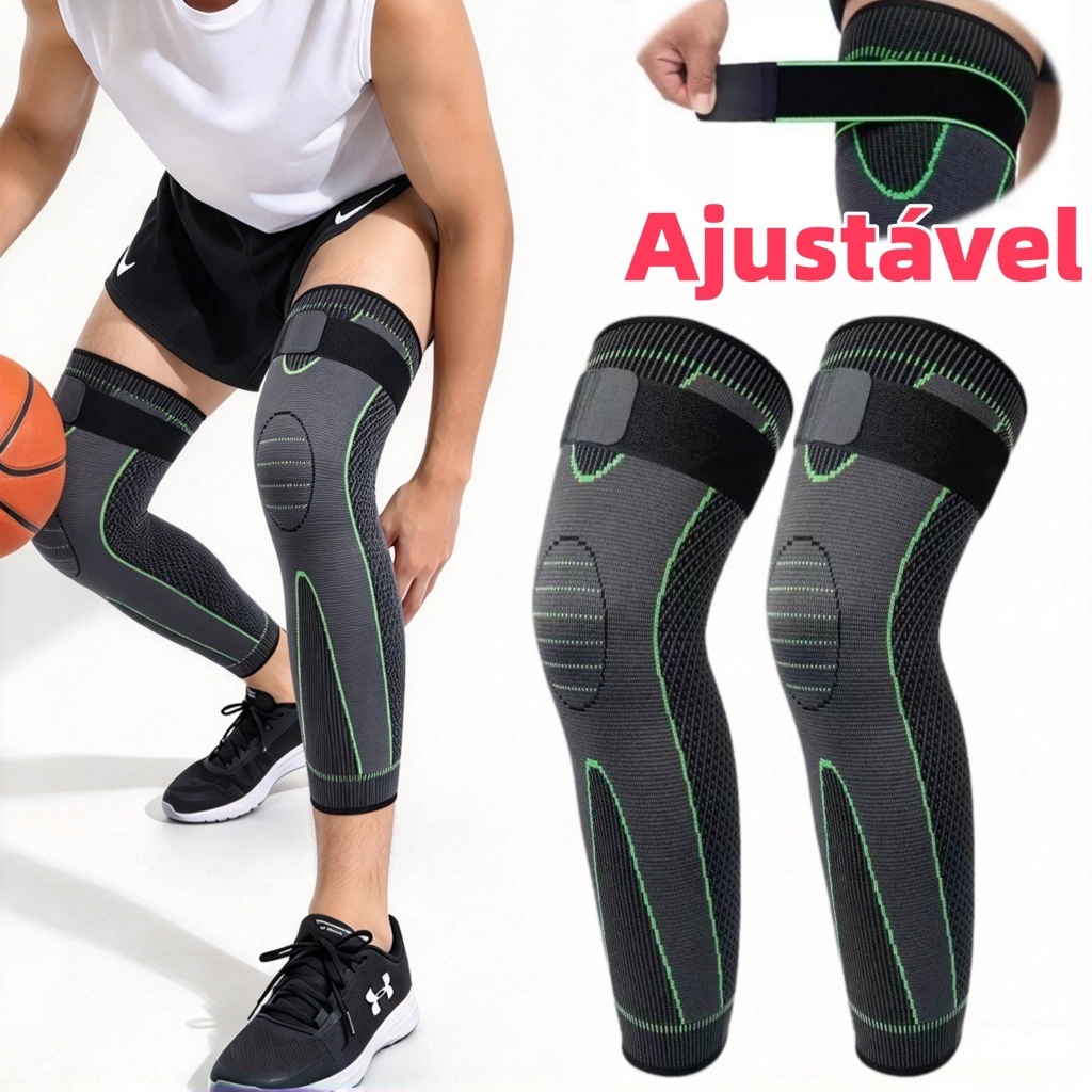 Joelheira Meia De Compressão Térmica Circulação Ortopedica Meia Esportiva Elastica