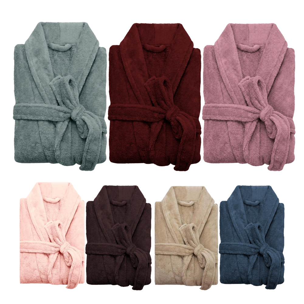 Roupão de Banho e Inverno Feminino e Masculino Microfibra Camesa