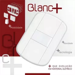 Kit Interruptor Simples Blanc + Fame Alta Resistência Qualidade Design Moderno Parafusos Embutidos