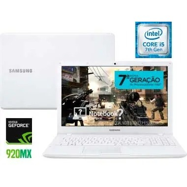 i5 7ª Gen / 8GB Ram / SSD 256GB / Tela 15 " / Bateria Boa / Placa de Vídeo / Notebook Samsung 300E