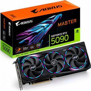 Placa de Vídeo Gigabyte AORUS Master 32GB GeForce RTX5090 GDDR7 - GV-N5090AORUS M-32GD