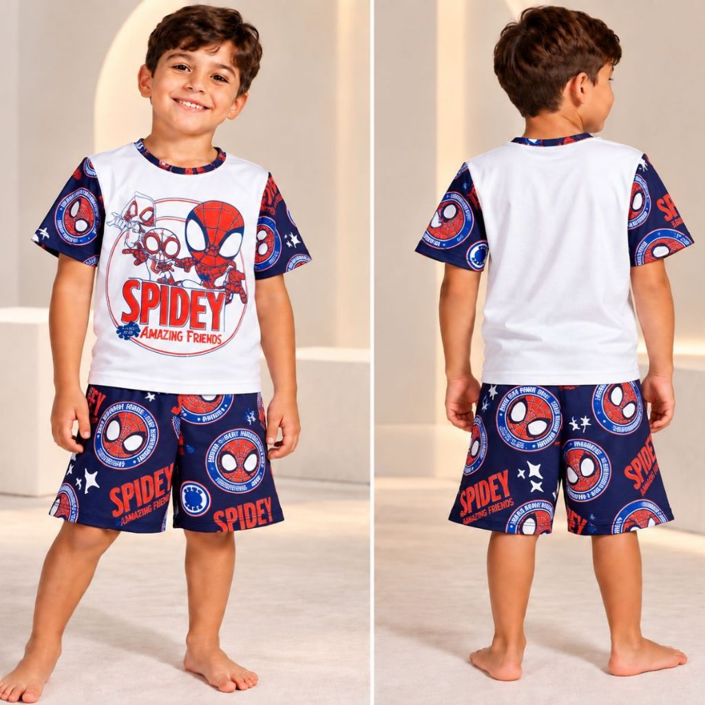 Pijama Infantil De Dormir Masculino Personagens Animados 2 a 8 anos