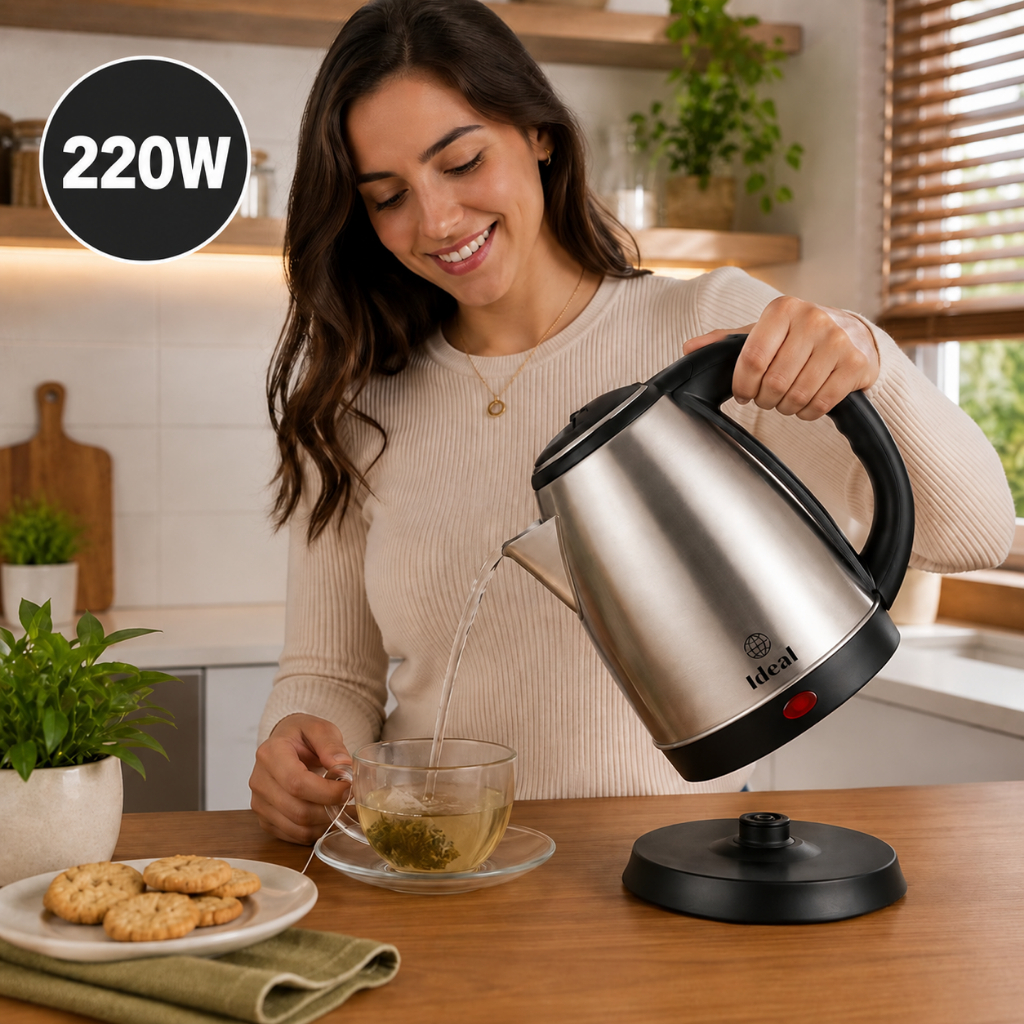 Chaleira Elétrica Inox Alta Capacidade 18 Litros Potência 1000w Rápido Aquecimento