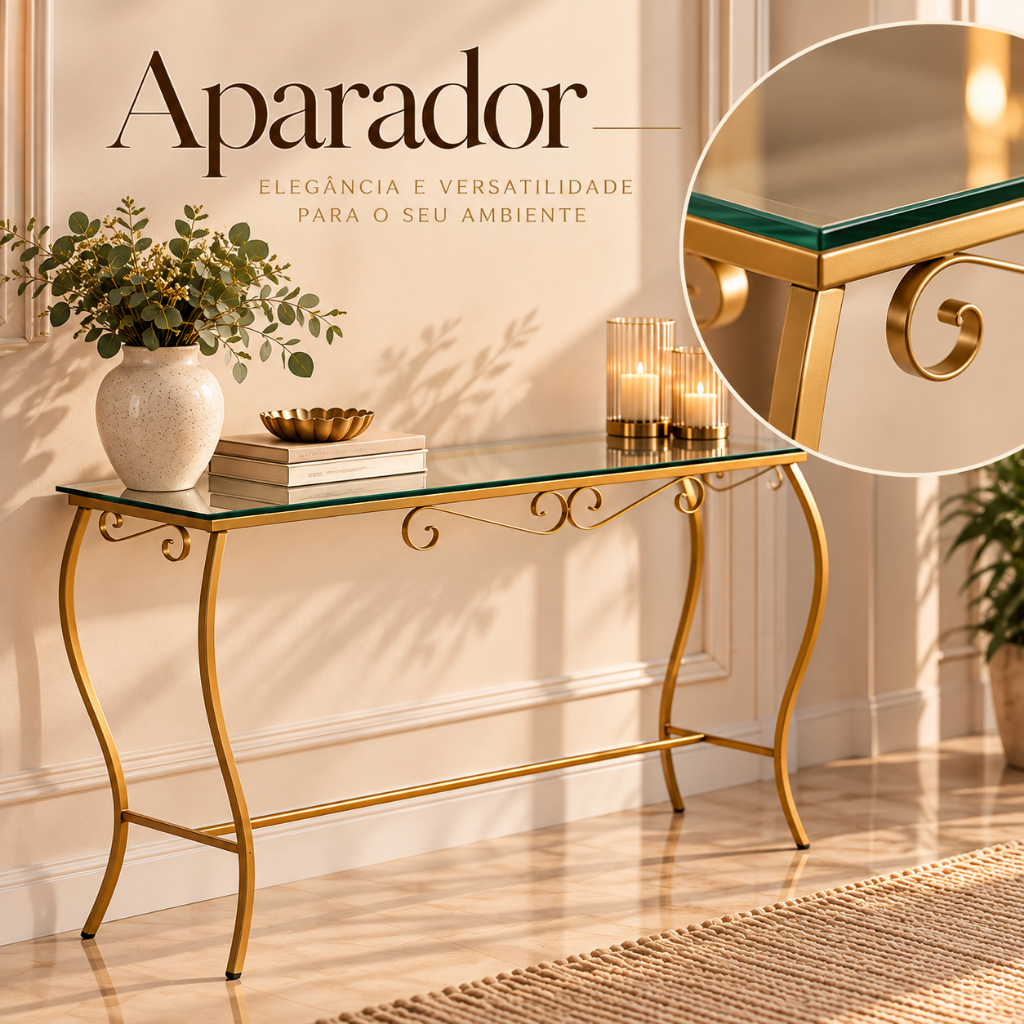 Aparador Mesa Móveis de Ferro 60 cm Decoração para Casa Sala Mesa para Cantinho do Café Escritório