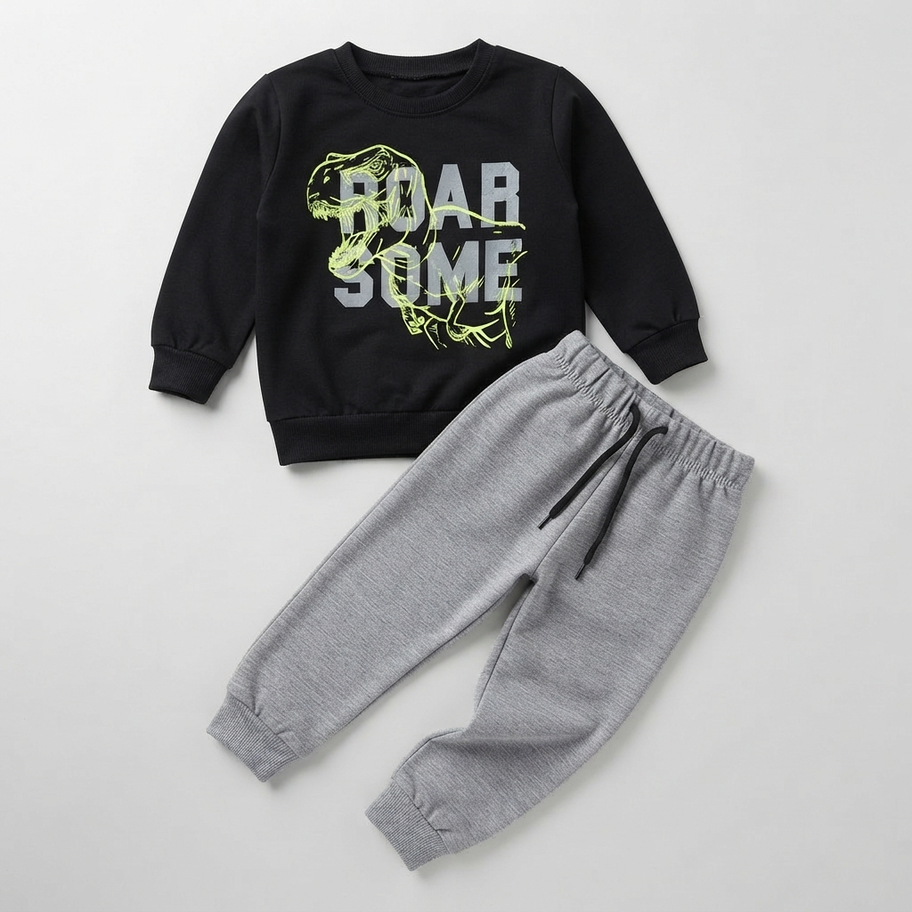 Conjunto Moletom Infantil Menino Blusa e Calça Tamanho 1 ao 10