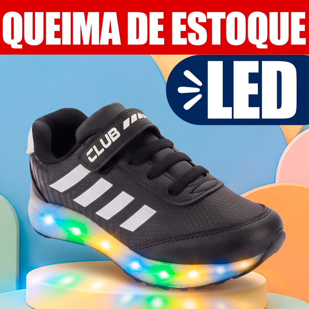 Tenis Infantil Masculino Tenis Led Menino Tenis De Menino Masculino Tenis Infantil Menino Queima