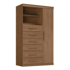 Multi Comoda Maraba 1 Porta 6 Gavetas Jatoba Santos Andira