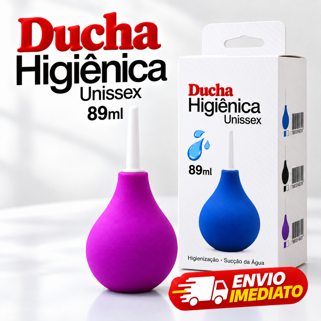 Ducha Higiênica Unissex 89ml Higiene Íntima Limpeza Pessoal Bico Alongado Prática e Reutilizável