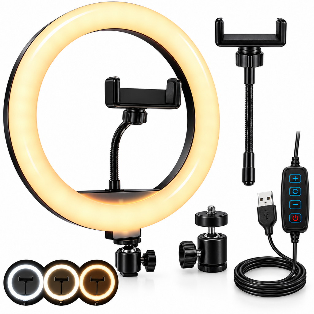 Iluminador Ring Ligth Ideal Para Gravar Videos Fotos Youtuber