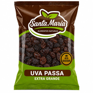 Uva Passa Preta Extra Grande Sem Semente 1KG 2KG 3KG 4KG 100% Natural Saudável Premium Gourmet