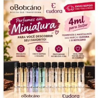 Boticário Kit Com 2 Perfumes Miniaturas Fragrâncias Zaad Arctic Masculina 4ml Cada Para experimentar ou levar na bolsa