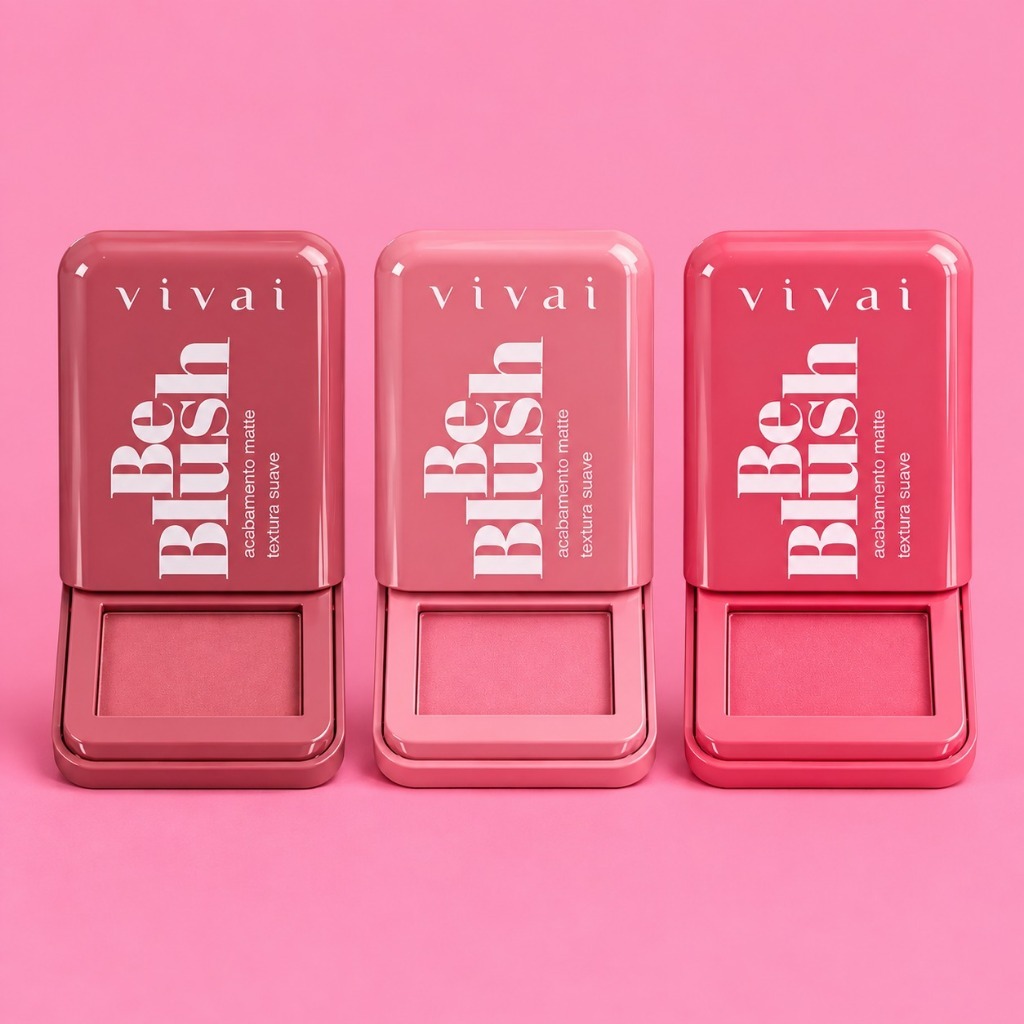 Blush Be Blush Vivai/ Be Blush Vivai/ Blush Vivai Be Blush/ Blush Be Blush da Vivai/ Estojo de Blush Be Blush Vivai