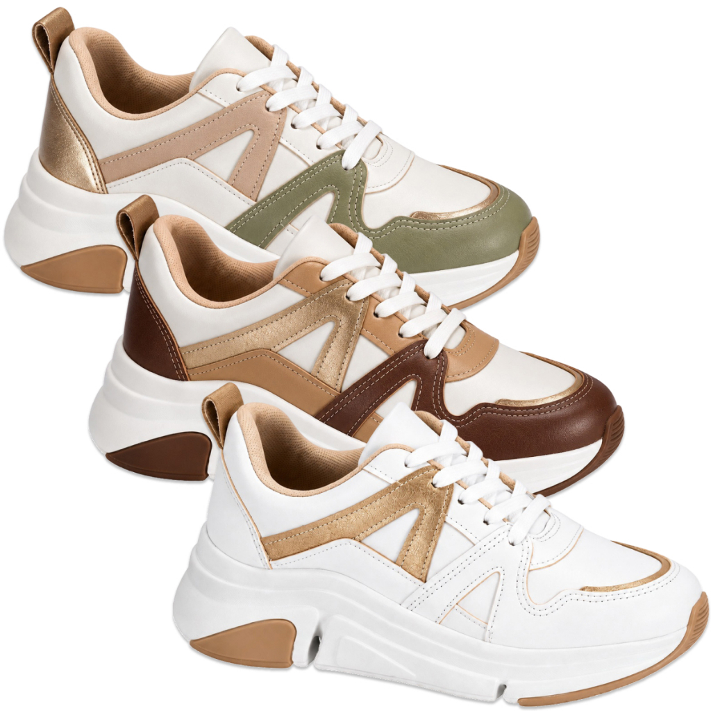 Tênis Feminino Chunky Benévola Ultra Conforto Casual Leve Macio Versátil Ortopédico Dia Confortável