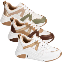 Tênis Feminino Chunky Benévola Ultra Conforto Casual Leve Macio Versátil Ortopédico Dia Confortável