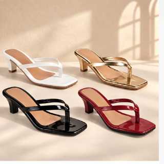 Sandália Tamanco Feminino Salto Baixo Confortável Leve Macio Casual Tendencia Moderno Promoção