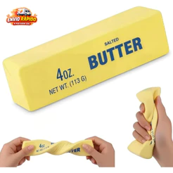 Squishy Butter Manteiga Queijo Macio Alívio do Estresse e Ansiedade Espuma Slow Rising Brinquedo Sensorial