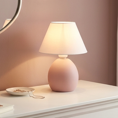 Abajur Feito de Cerâmica Luminária Cores Tendências Lançamento Mesa Sala Cúpula Decoração Elipse