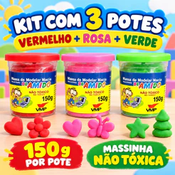Massinhas de Modelar Macia Amido Massa de Modelar 150g Brincadeiras Educativa Massa Escolar