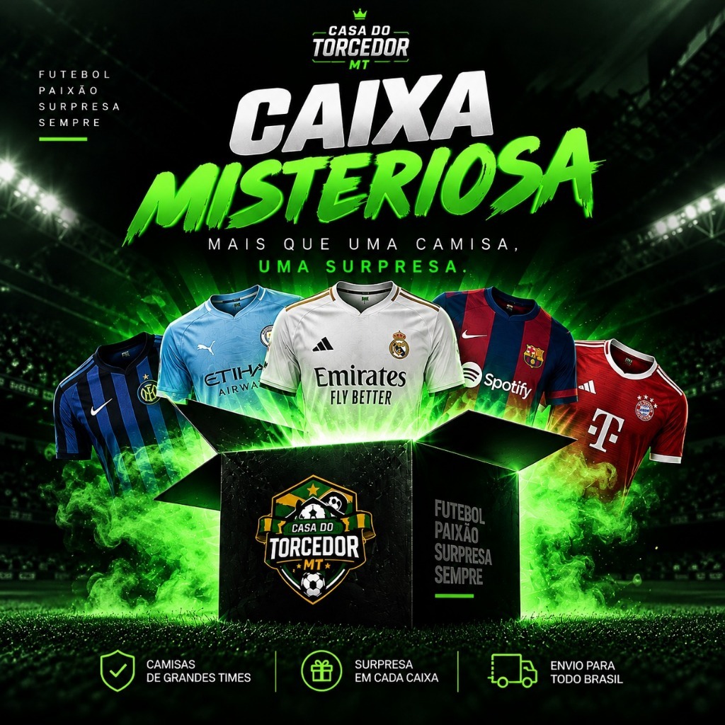 Caixa Misteriosa de camisas de time