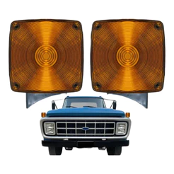 Lanterna Seta Pisca Do Para-lama compatível com Ford F-14000 F11000 F13000 Âmbar LD/LE