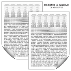 Kit Com 2 Cartelas De Adesivos Para Scrapbook Álbum De Fotos – Frases Dia e Mês Branco