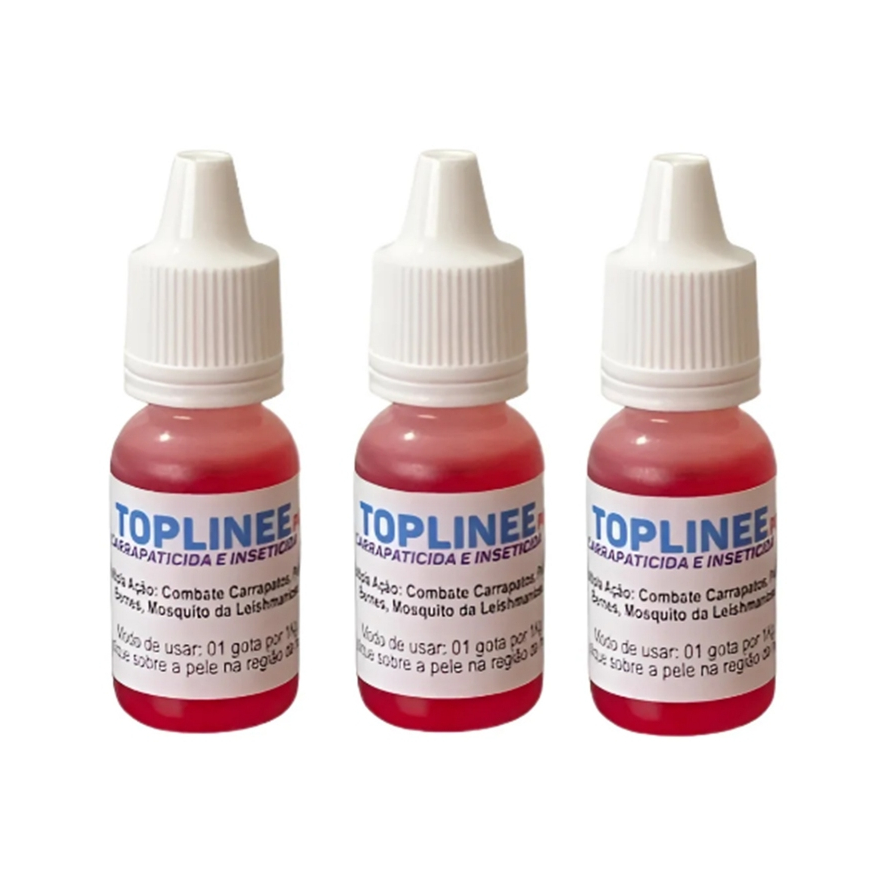 3 Topline TURBINADO (COM MAIS CONCENTRAÇÃO DE PRODUTO ATIVO) Kit com 3 TOPLINE de 10ml O Melhor da Categoria